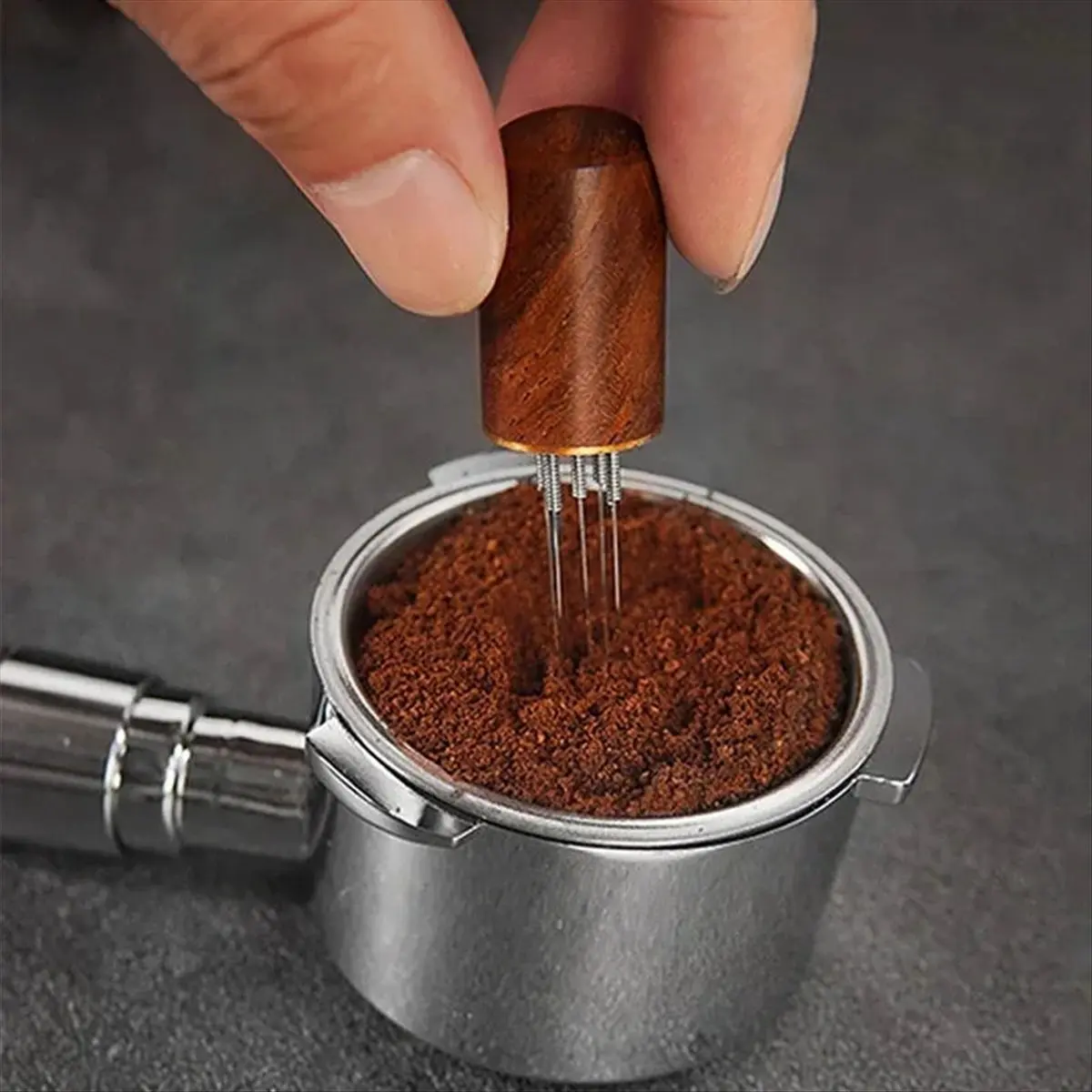 ABLG Coffee Tamper 51mm Set Espresso Tamper 51mm Coffee Tamper 51 with Spring Loaded Stainless Steel Tampers 51mm