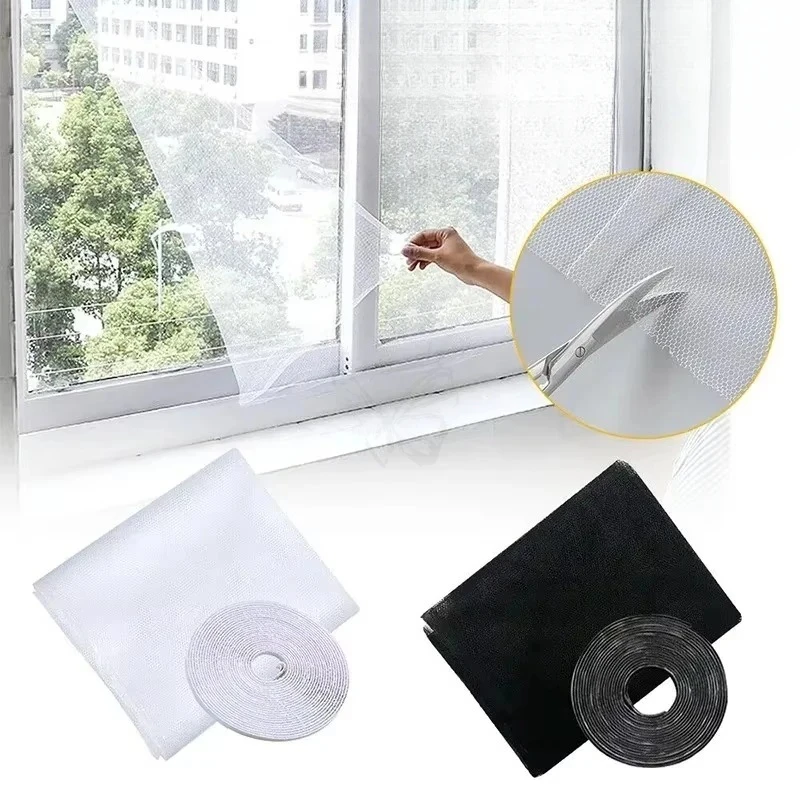DIY Self-Adhesive Mosquito Net Fly Screen Curtain Window Mesh Anti Insect Bug  Curtain for Home Garden Bed Mesh Mosquito Net