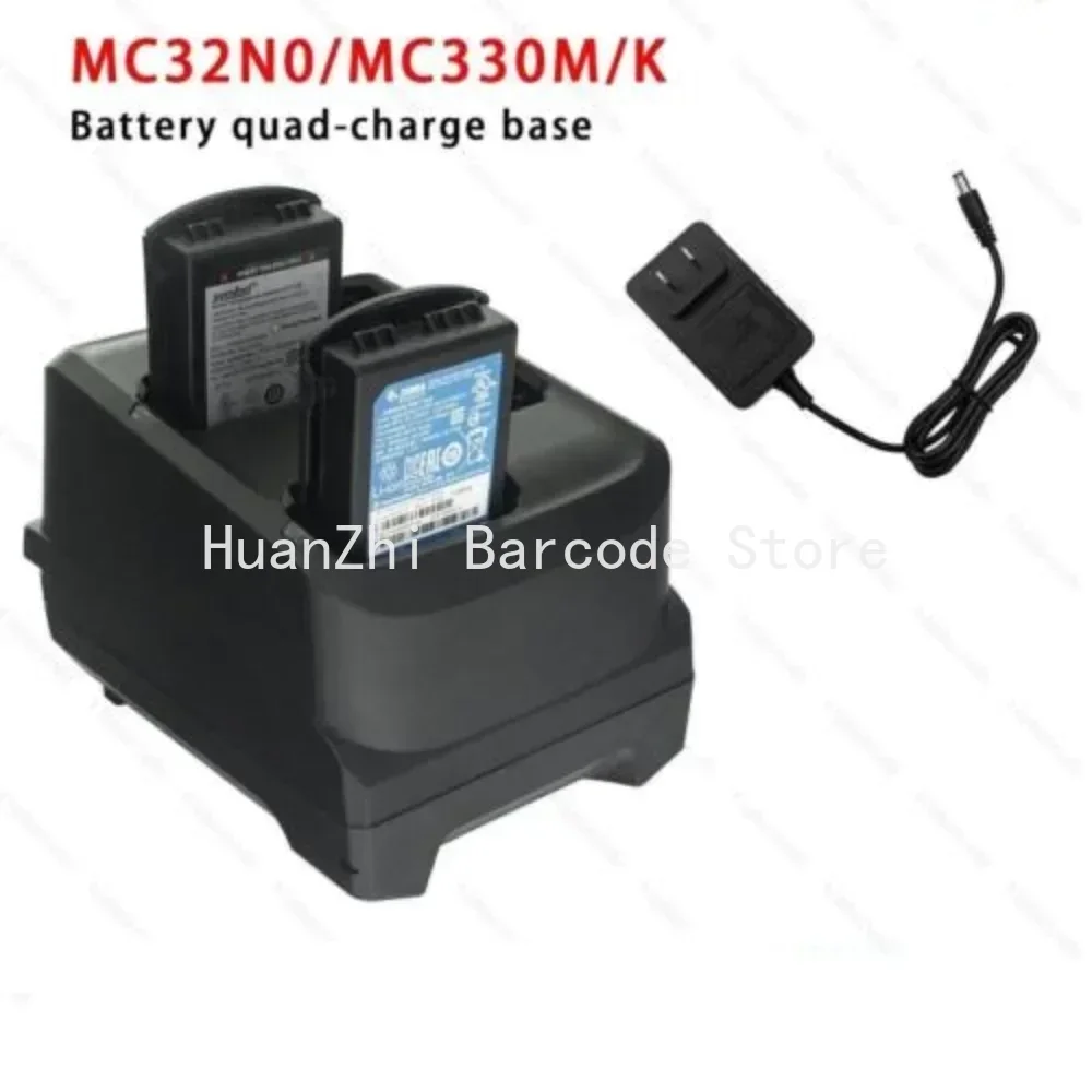4-Slot Battery Charging Cradle + Adapter Power Supply for Zebra MC3200 MC3300 MC330M MC330K