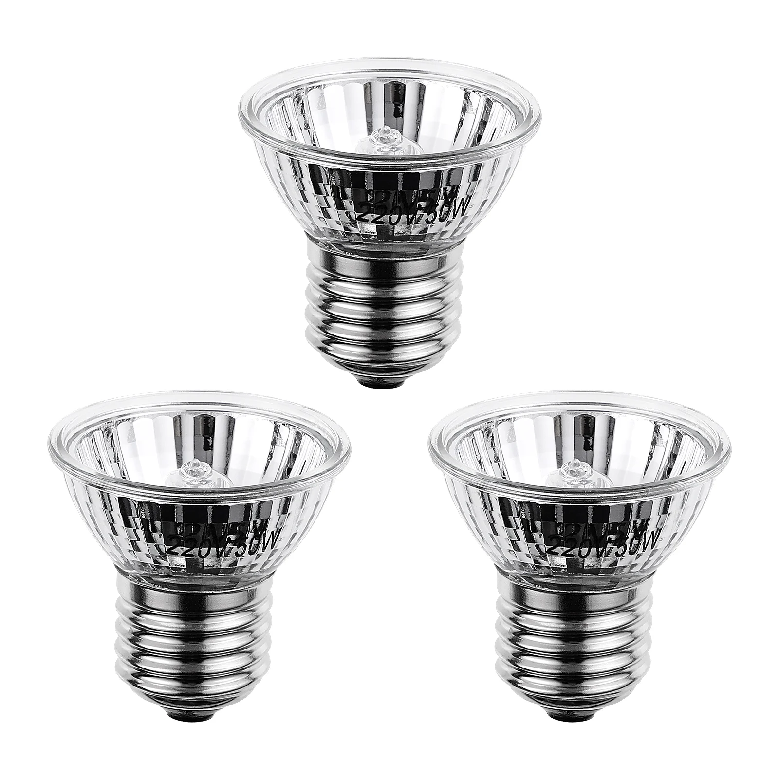 

3pcs 50W UVB Full Spectrum Sun Lamp Sunbathe Heat Light for Lizard Reptiles (Silver) uvb reptile lamp