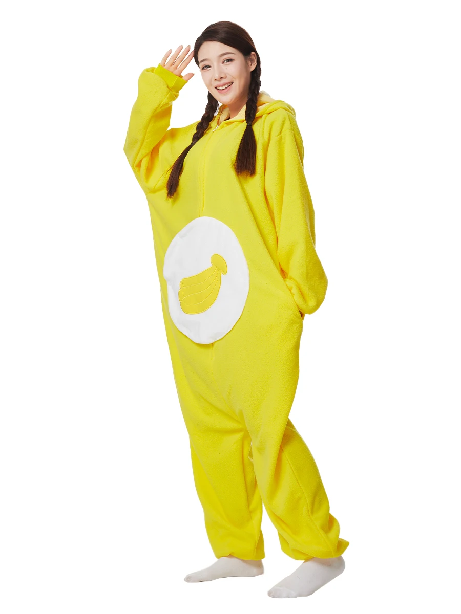 Adult Onesie Banana For Women Men Animal Kigurumi Cute Pyjamas Cartoon Pajama Homewear Halloween Cosplay Party Costume