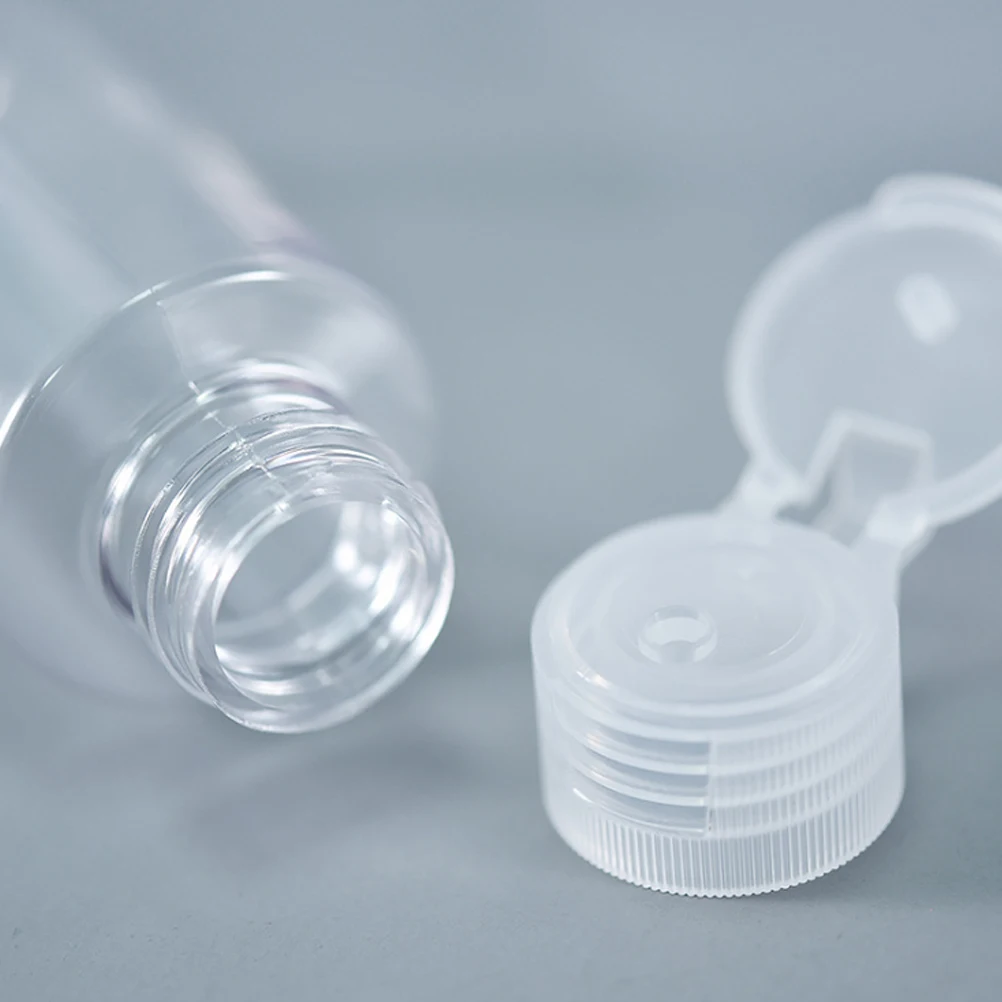 

6pcs Squeeze Bottles Plastic Travel Sample Lotion Makeup Dispensers Refillable Leakproof Lightweight Storage