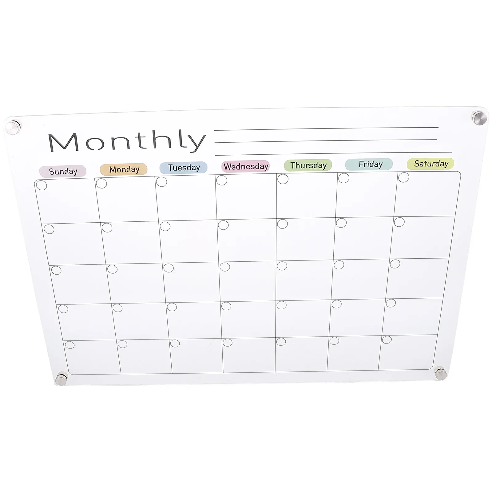 Magnetic Acrylic Planning Board Refrigerator Dry Erase Whiteboard Schedule Reminder Kitchen Message Organizer Reusable view 5