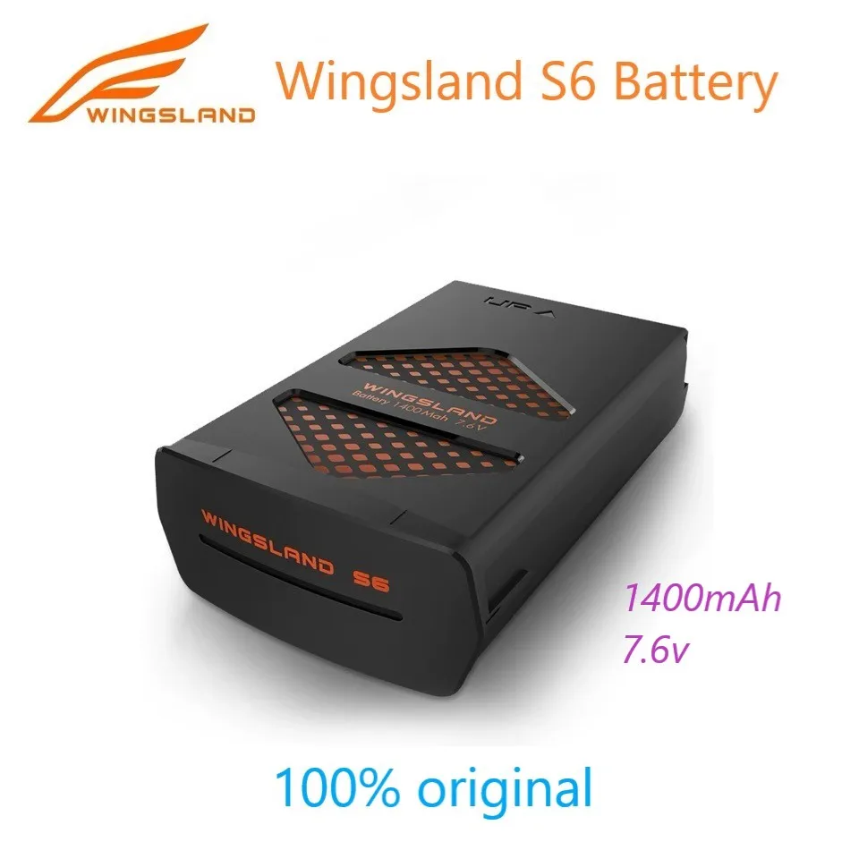 100% Оригинальные умные летные аккумуляторы Wingsland S6 1400 мАч 7,6 В аксессуары для дрона