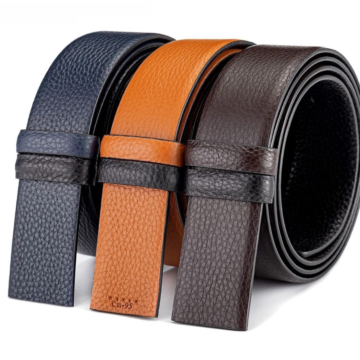 smooth-togo-leather-buckle-top-layer-cowhide-belt-no-buckle-head-34cm-wide-belt-for-men-and-women-non-brand-chinese-made