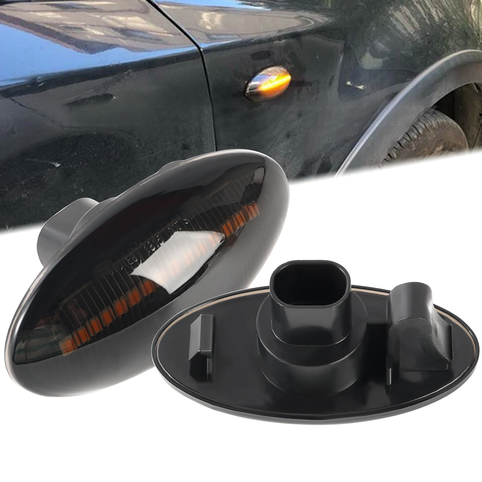 For Suzuki Swift Jimmy Vitara SX4 Alto Turn Signal Light LED Car Dynamic Side Marker Flowing Water Light Blinker Light A Pair