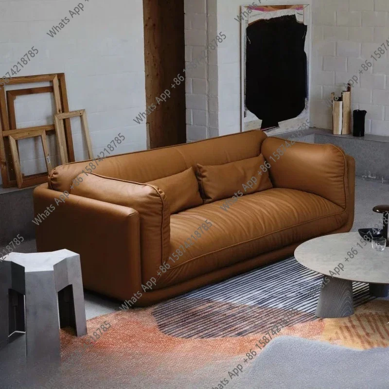 

J Medieval Style Creative Design Xiaohongshu Three-person Lazy Sofa Villa Homestay Small Apartment Living Room Sofa