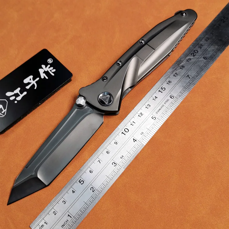 

new folding knife Böhler M390 high quality steel outdoor camping pocket for man 2025 sharper tool Titanium craft knife