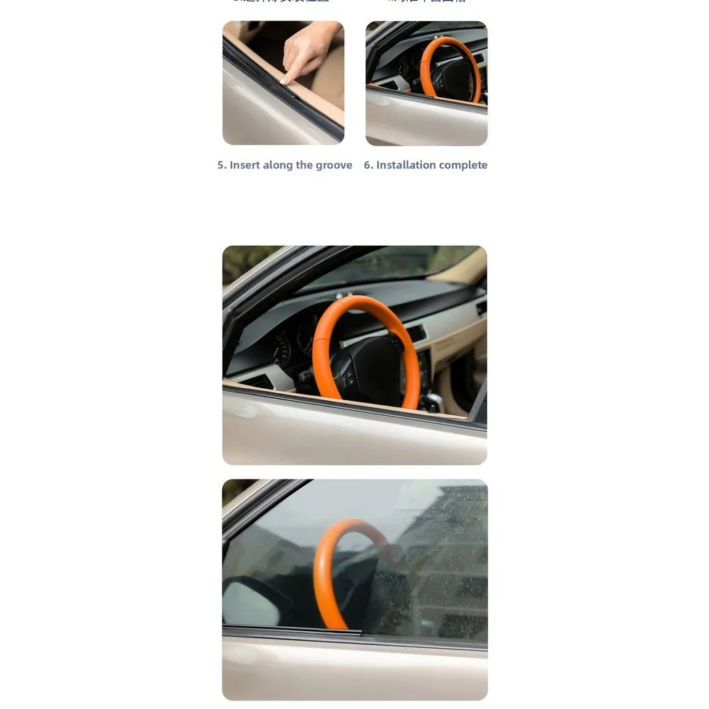 2 قطعة نافذة السيارة ممسحة شفرة مرنة قابل للتعديل المطر مكشطة للجانب لنافذة ممسحة شفرة غسل وصيانة #5