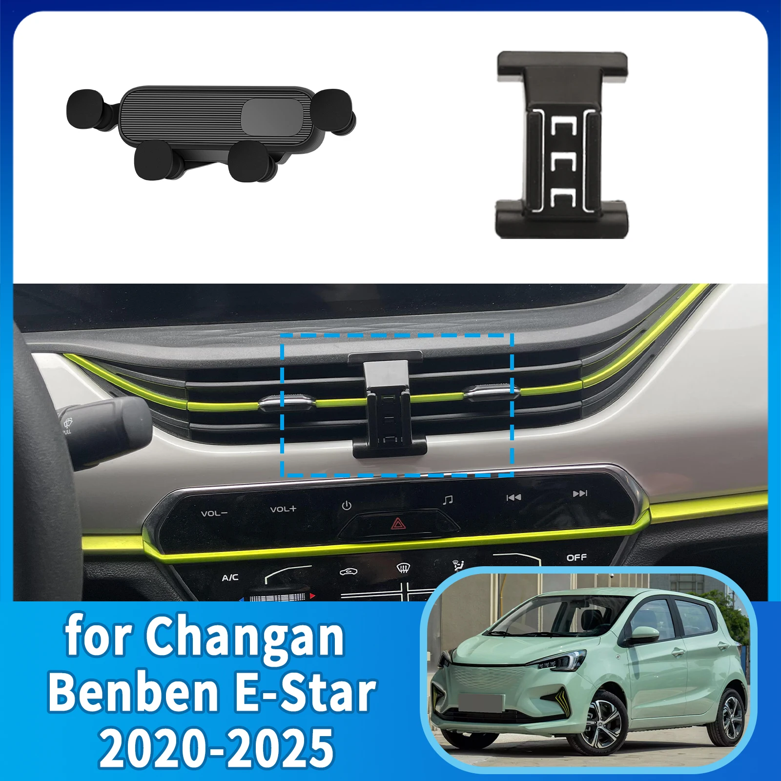

​​fit for Changan Benben E-Star 2020~2025 Phone Holder, Dashboard Screen Mount Bracket Easy Installation​​ Car accessoires