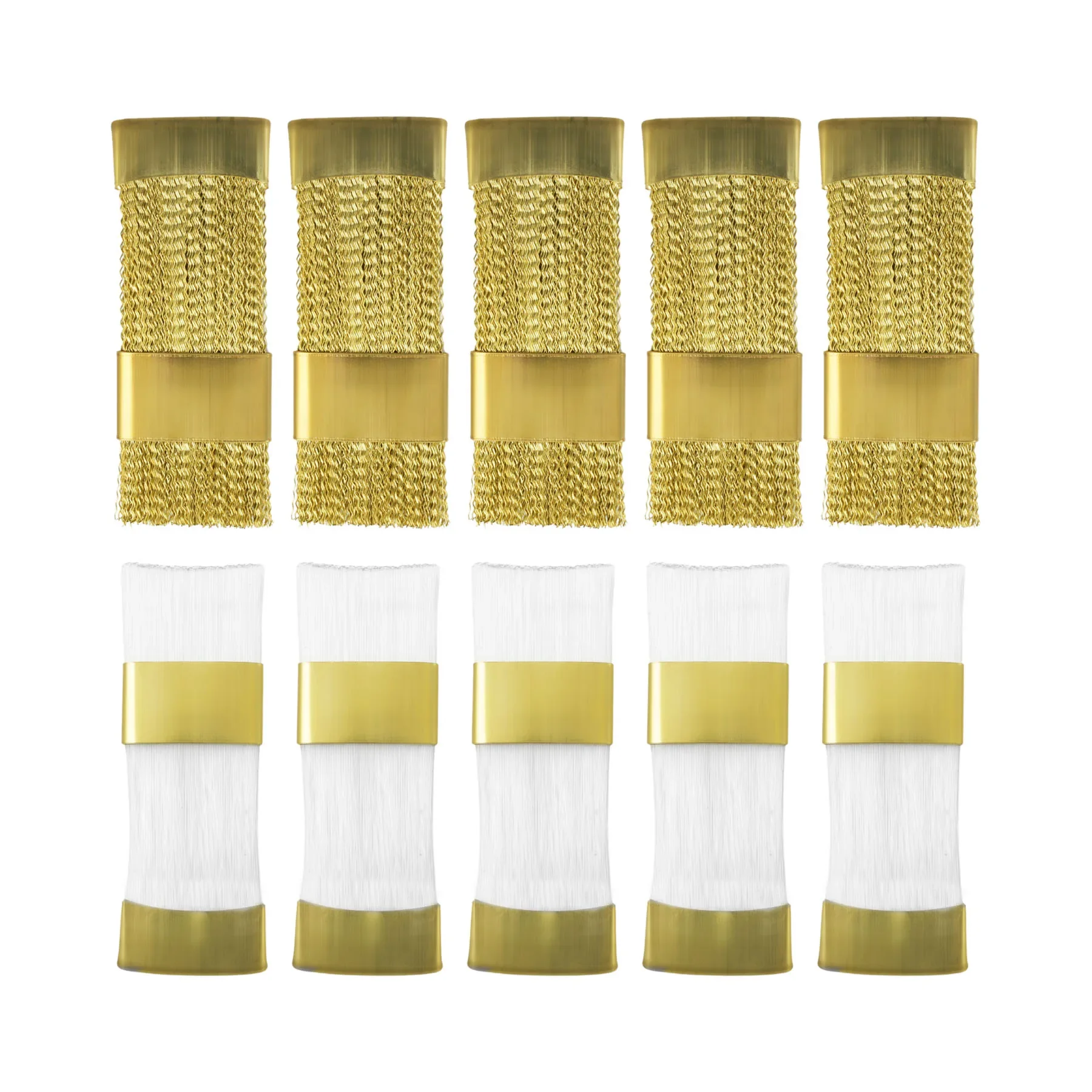 1Pcs Electric Nail Drill Bit Cleaning Brush Golden Portable For Electric Manicure Drills Copper Wire Drill Brusher Cleaner Tools