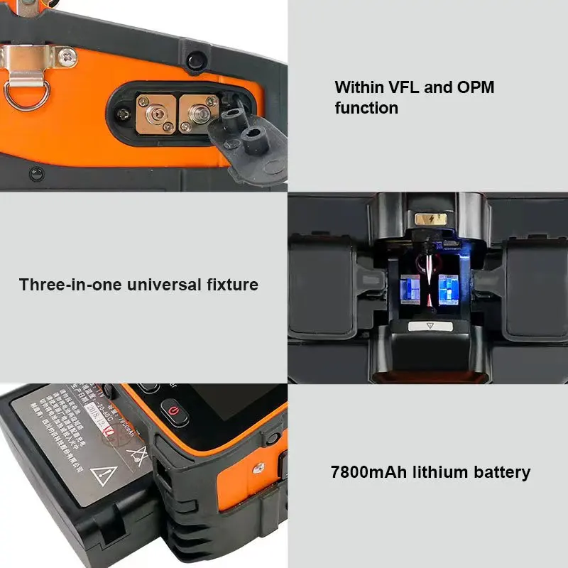 New AI-9 signal light  fiber fusion splicer 10 languages freely switch built-in optical power meter and VFL5.0