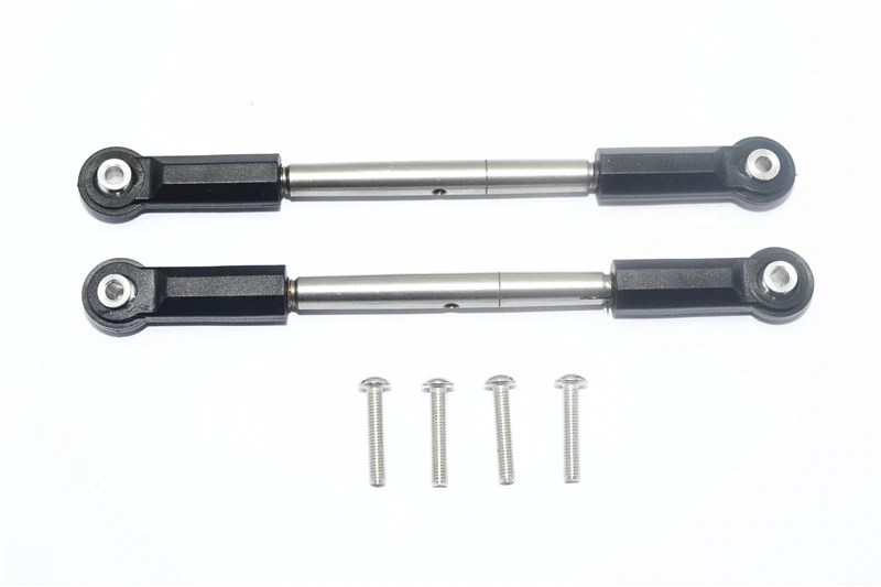 

GPM Stainless Steel Front Steering Tie Rod With Plastic Ball Ends For AXIAL 1/8 Yeti Xl Monster Buggy