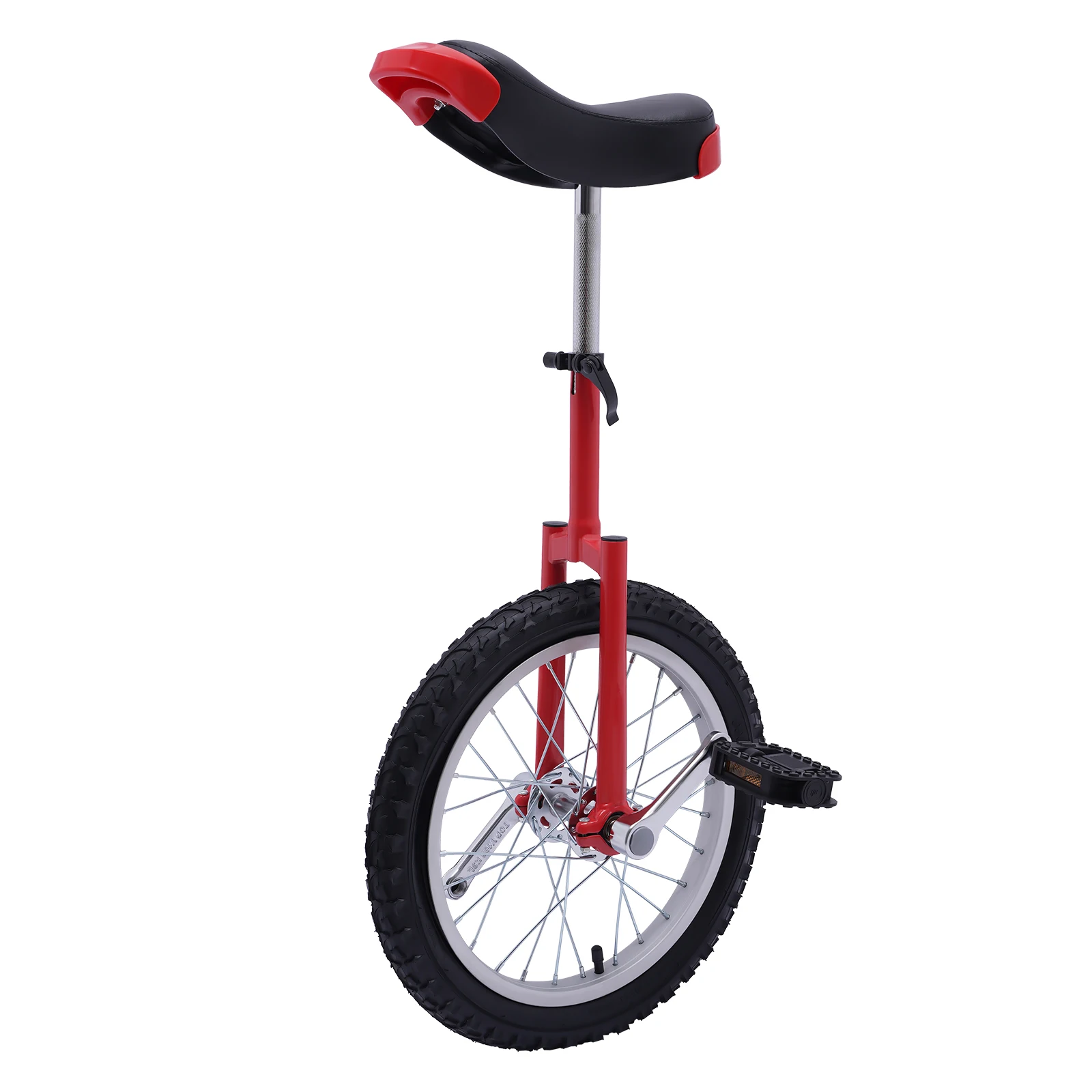 

16 Inch Wheel Unicycle with Steel Rim Outdoor Sports Fitness Exercise Unicycle Adjustable Height 26'' to 31''