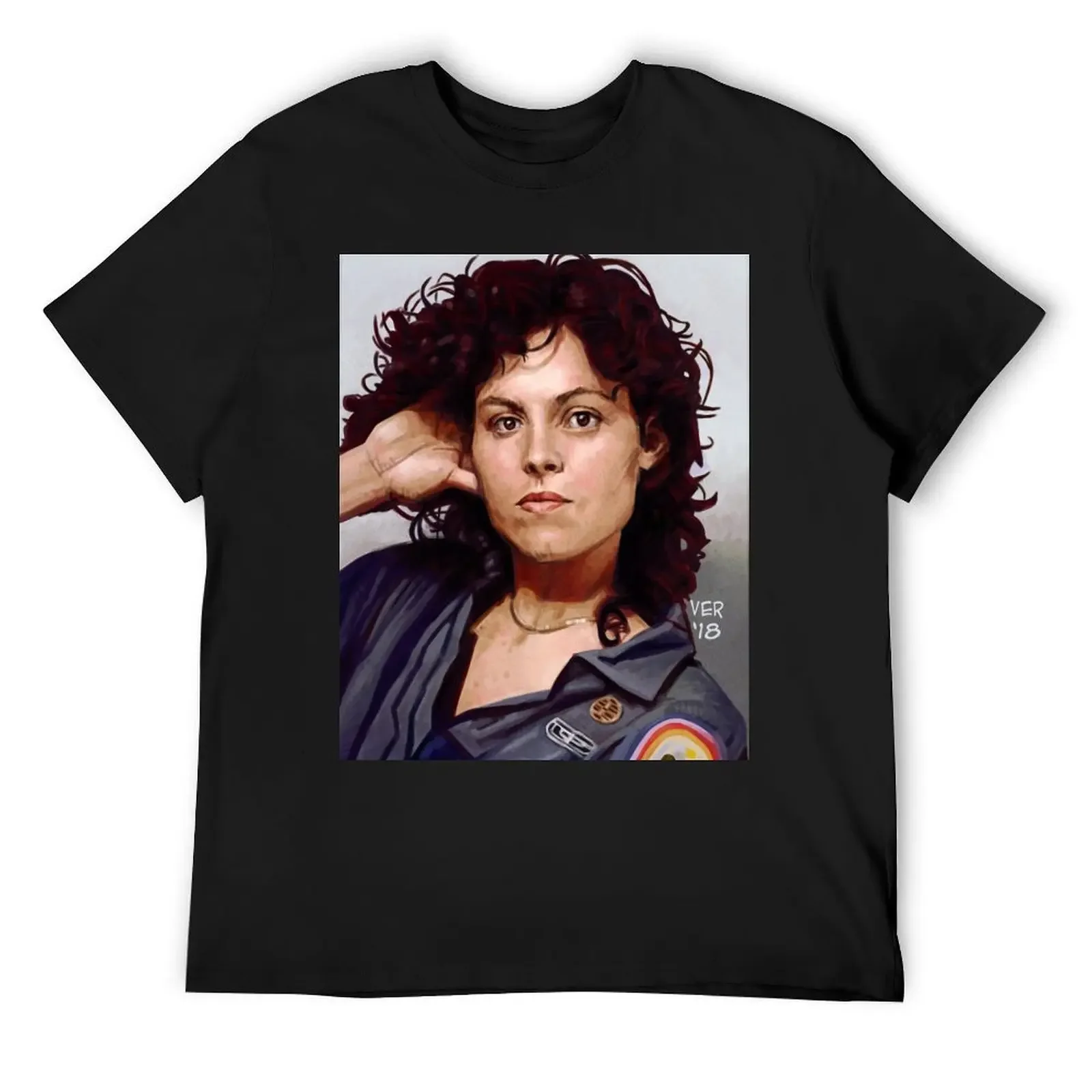Футболка Sigourney Weaver 79, эстетическая одежда, футболка с аниме, мужские футболки