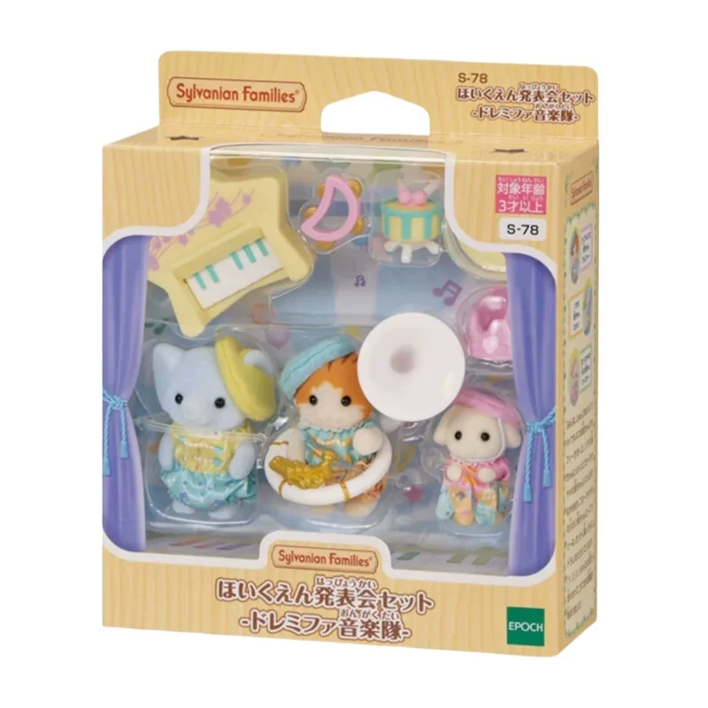 Neuankömmling original sylvanian ische Familien Anime Figur Band Konzert Serie Spielzeug Kaliko Viecher Spielzeug Mädchen Geburtstag Spielzeug Geschenke