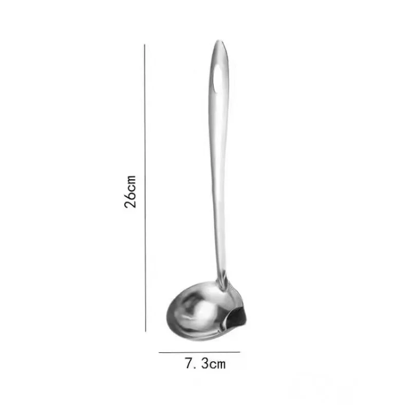 Stainless Steel Colander Spoon Soup Colander Kitchen Soup Gravy Oil Soup Fat Separator Ladles Skimmer Spoon Soup Colander