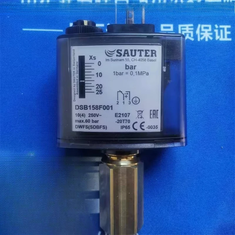 Dsb158f001 Pressure Switch 250V 60Bar IP65 G1/2 Thread Air Media Industrial Control Spare Part Plastic European/American