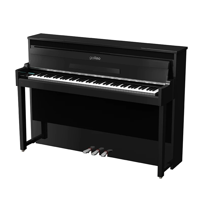 Black hi-gloss 88 hammer action professional digital piano with hi-fi speaker piano incl bench