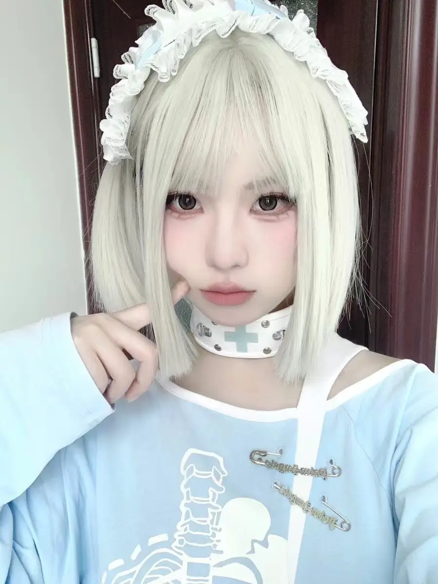 القوطية لوليتا Harajuku النساء ثقافة فرعية لطيف أجنحة الشرير سوار دبوس الشعر Y2K فتاة الأصلي الطبية الملاك الجناح غطاء الرأس