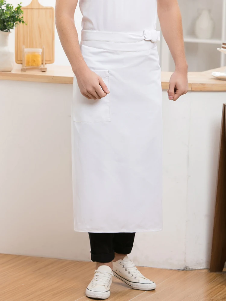 Duurzaam canvas schort keuken man half lichaam vest modieuze chef-kok werkkleding unisex ontwerp