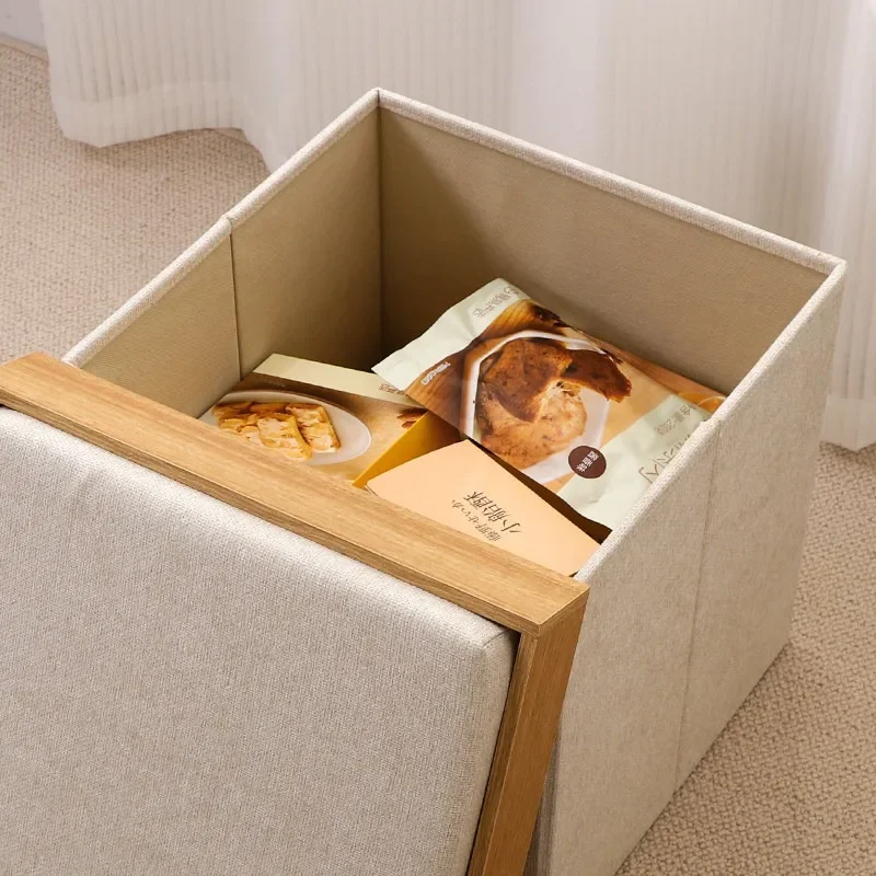 Storage stool Storage stool Living room Japanese coffee table Small table Foldable home window sill Multifunctional large capaci