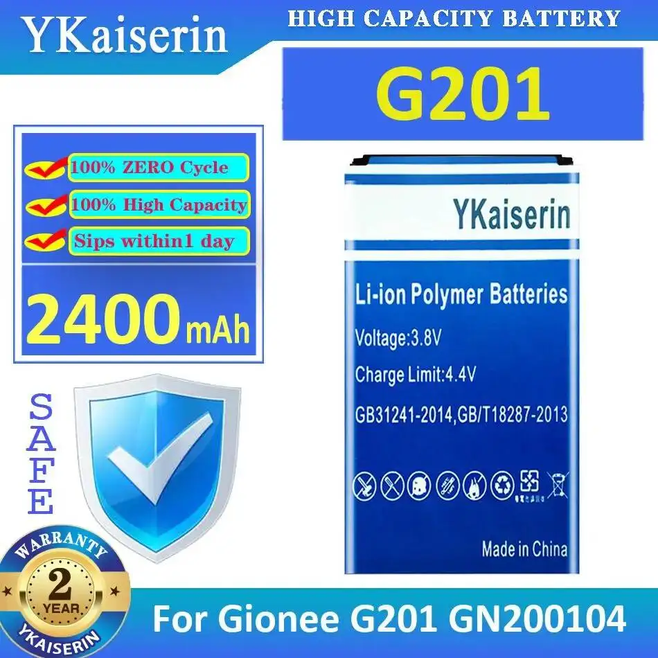 Аккумулятор для мобильного телефона 2400 мАч, высокоэффективный, для Gionee G201 GN200104