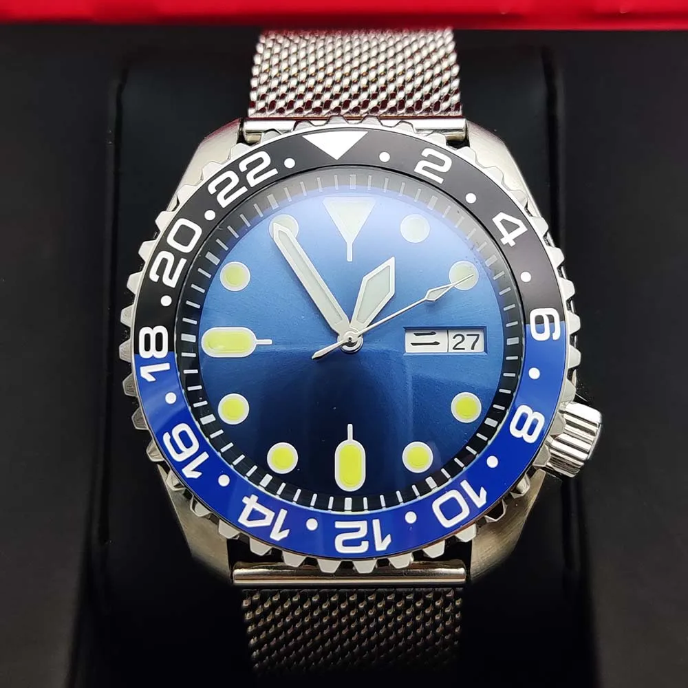 41MM SKX 007 Watch NH35 Men Watch Automatic Mechanical Movement Sapphire Waterproof Leisure Sports Watch