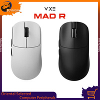 Vxe Mad R Series Mouse Ultra Lightweight Wireless Mouse Ergonomic Gaming Dual-Mode E-Sports Mouse Paw3395 Office Accessories