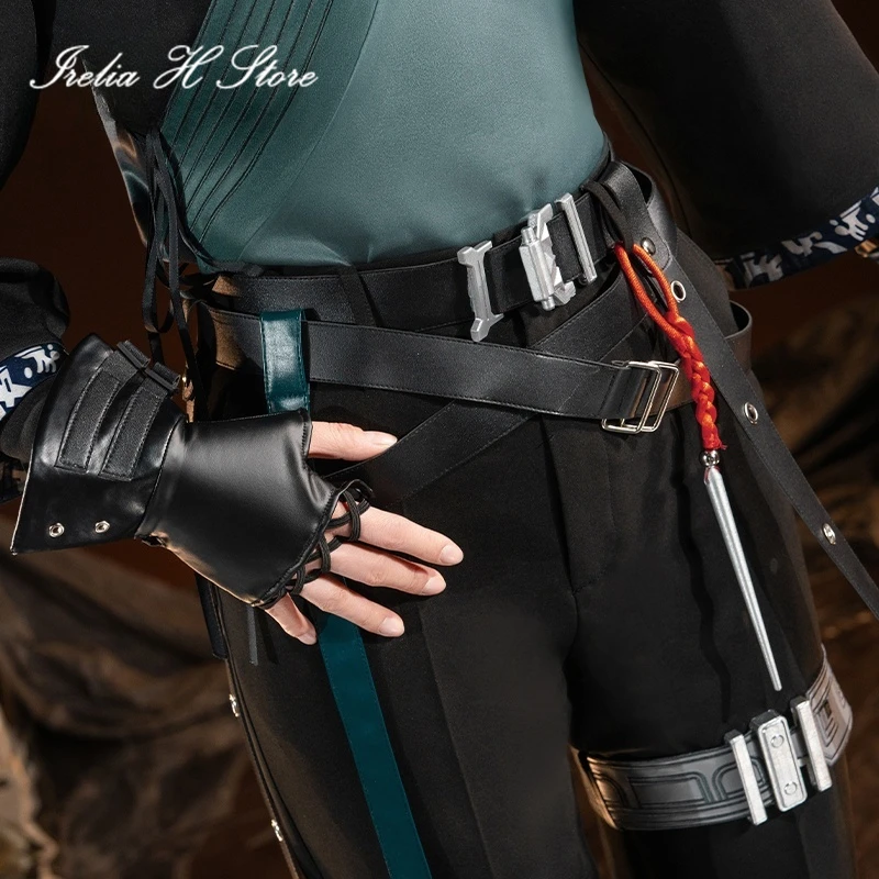 Irelia H Zuo Le From Arknights 코스프레 의상 할로윈 의상 애니메이션 게임 Zuo Le 유니폼 슈트 탑 바지 코트