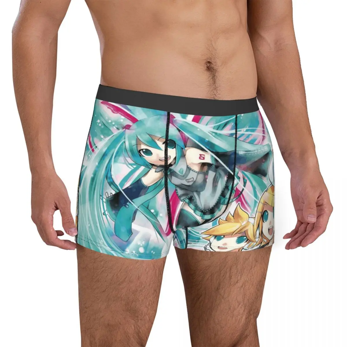 Männer Hatsune Miku Boxer Humorvolle Unterwäsche Boxershorts