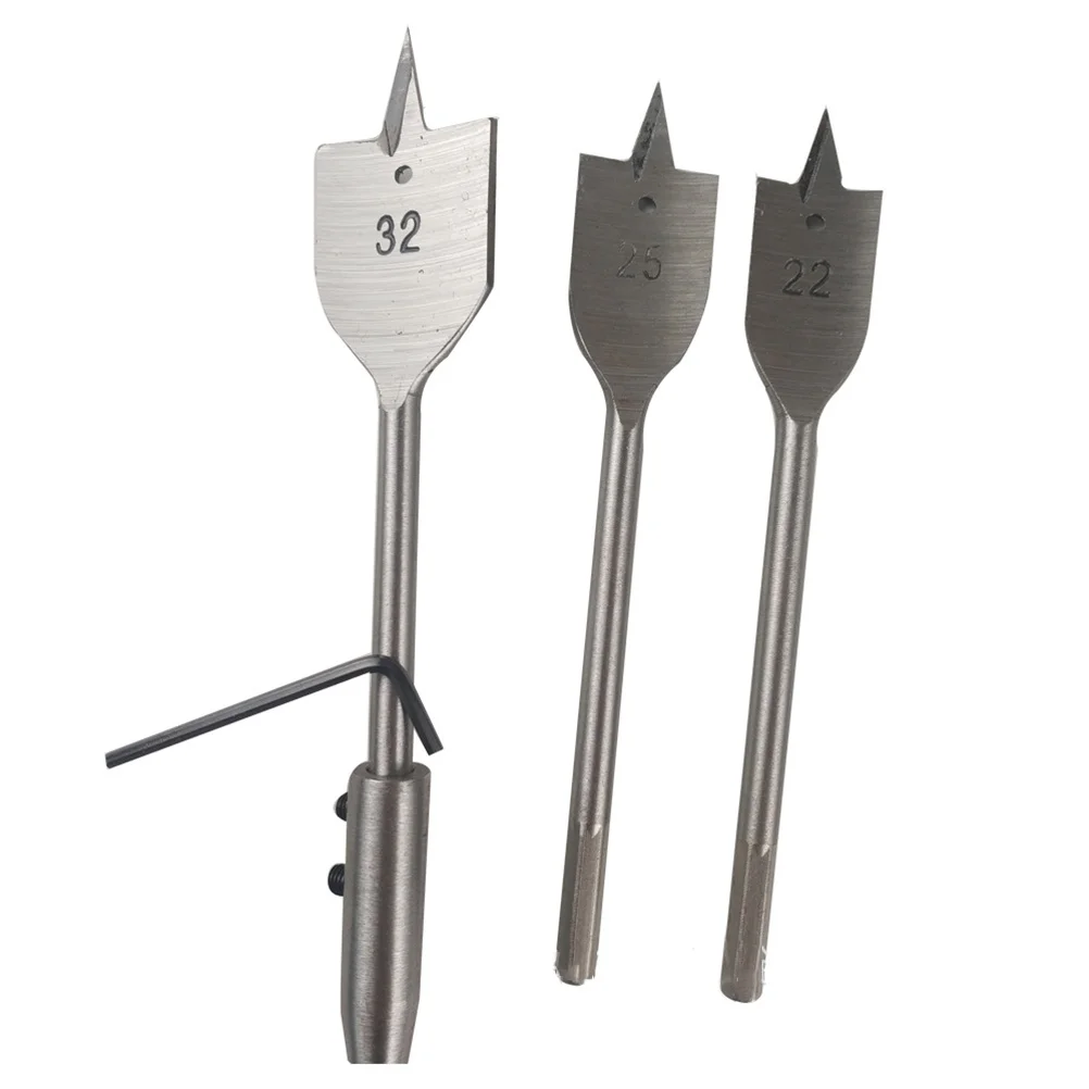 

10Pcs Woodworking Flat Drill Set High-Carbon Steel Hexagonal Handle Precision Cutting Multi-Functional for Bench Dc Drills Hole