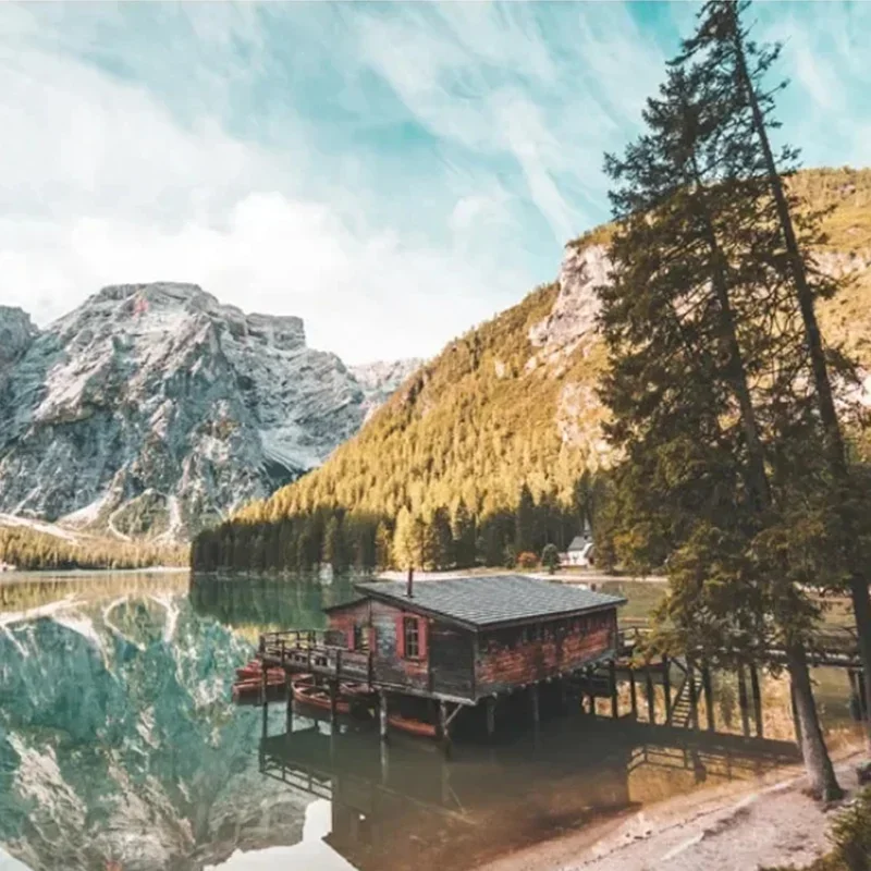 

61*46cm Adult Jigsaw Puzzle 500 Pieces Traveling in a Calm Lake Stress Relief Entertainment Toys Paper Puzzles Christmas Gift