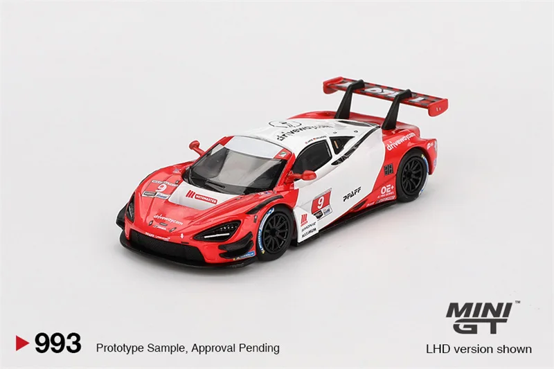 

(Pre-Order)MINI GT 1:64 720S GT3 Evo Pfaff Motorsports 2024 IMSA Laguna Seca red white LHD Diecast Collector's Vehicle Model Car