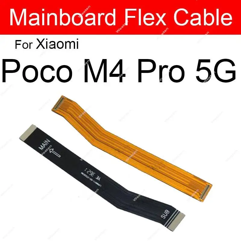 For Xiaomi Poco X4 Pro 5G Poco X4 F4 GT M4 Pro 4G 5G M5s X5 Pro Motherboard LCD Display Connector Flex Cable Replacement Parts