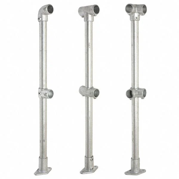 Galvanised Steel Tube Key Clamp Fitting DIY Assemble Barrier and Handrail
