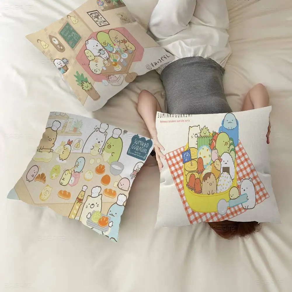 

Подушка Sumikko Gurashi, подарок, украшение для дома и офиса, спальня, диван, автомобильная подушка, чехол 45x45
