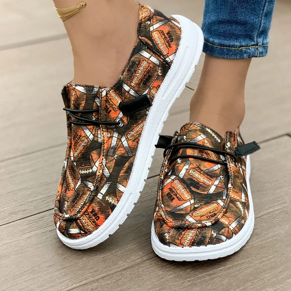 Chaussures plates confortables et décontractées pour femmes, bouche peu profonde, document solide, Halloween, grande taille, mode printemps et automne, nouveau