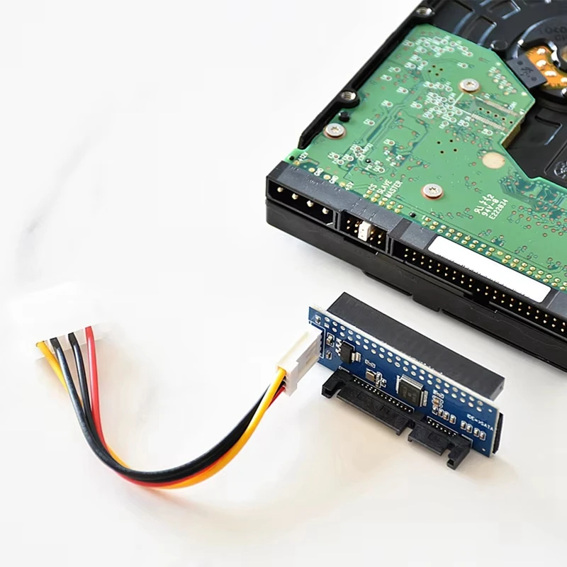 HDD 3.5 IDE To SATA Adapter Hard Disk Converter PATA IDE 39/40Pin To SATA 22Pin Hard Drive Connector With Data Cable