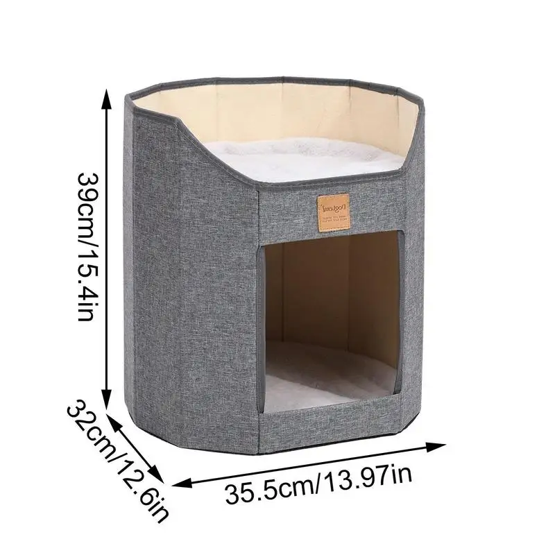 Imagem -06 - Camas para Gatos Dobráveis e Laváveis Cama para Animais de Estimação Caverna Aconchegante para Gatos Cama Portátil para Cachorros Gatinho para Gatos Pequenos e Médios