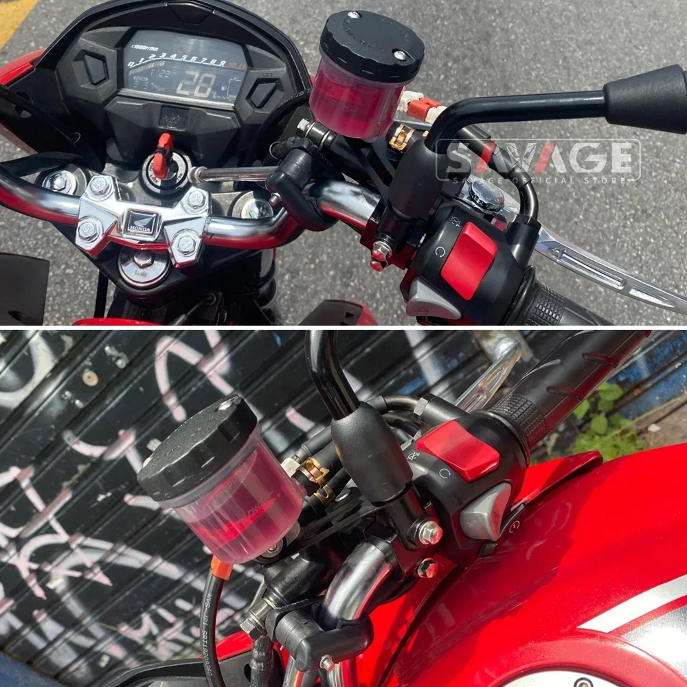 Front Brake Master Cylinder For KAWASAKI VERSYS 650 Z250 Z300 Z650 Z750 NINJA 400 300 250 ZX6R ZX4R ZX25R Oil Fluid Reservoir view 6