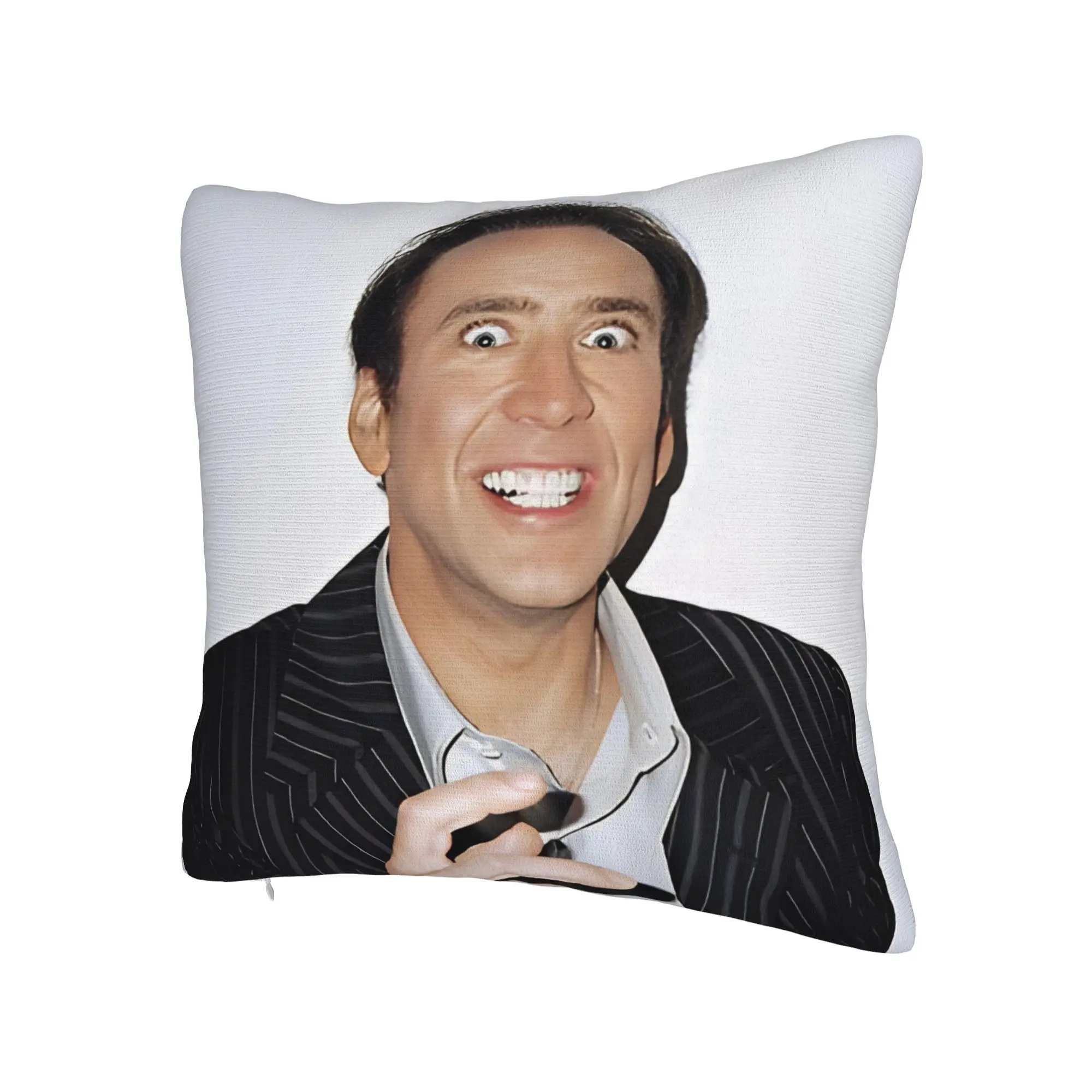 Decorative Pillow Cover Nicolas Cage Merchandise Home  Throw Pillow Case Cover Zipper Multi-Size