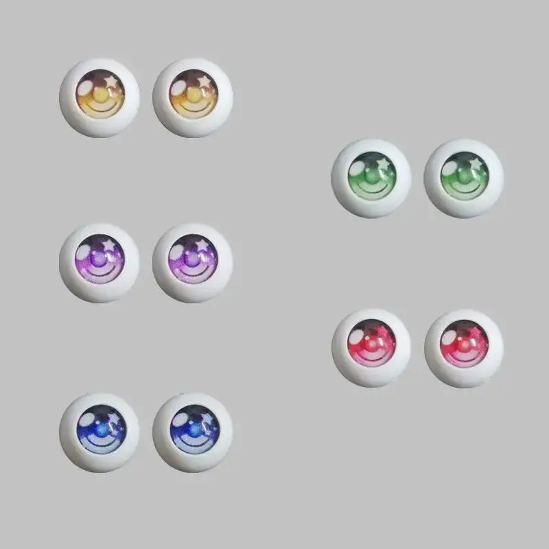 Anime Doll Eyes 12mm/ 14mm Fit for 1/6 Bjd Fat Doll 28cm Baby Doll Accessories Girl Dress Up Toys