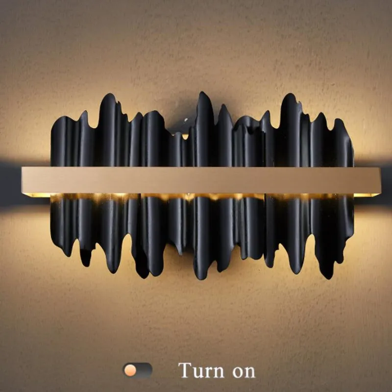 

New modern wall sconce gold/black wall lamp for bedside bedroom living room wall light luxury home decor indoor lighting