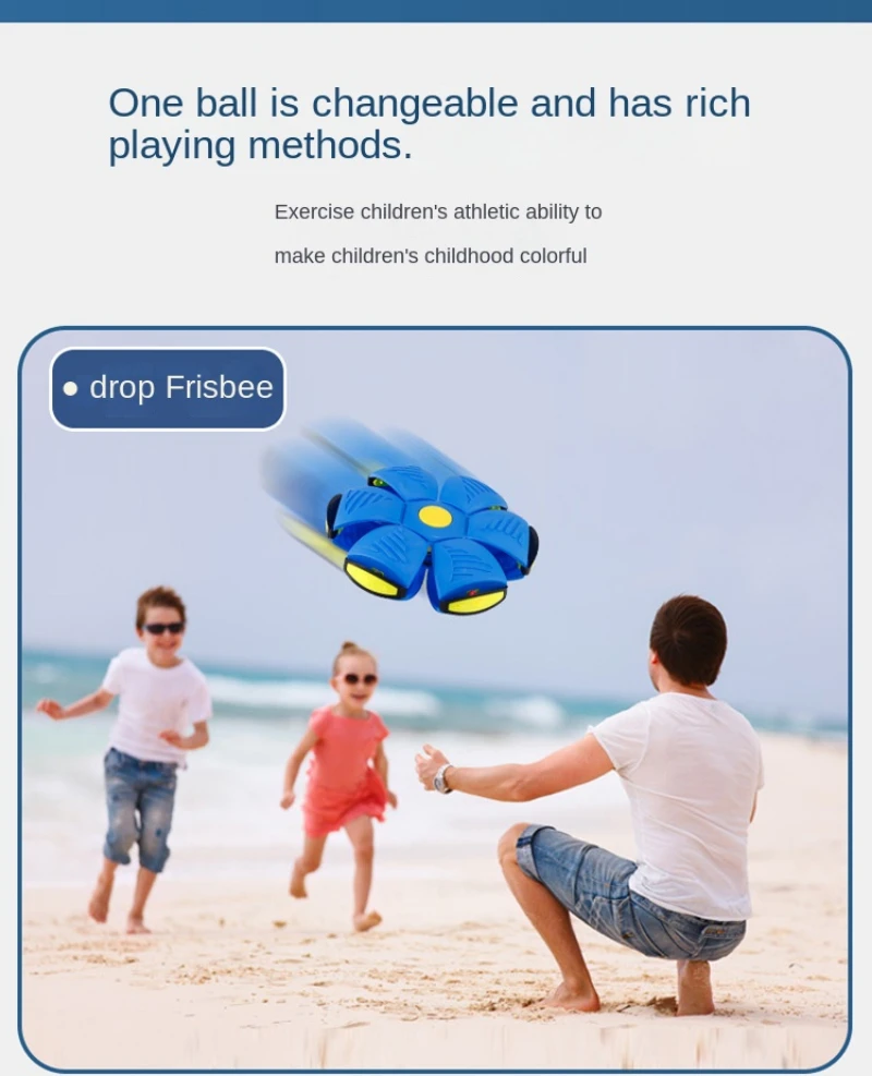 Hundespielzeug Fliegende UFO-Scheibe Interaktives Outdoor-Sport-Trainingsspiel Magisch Verformbare Flache Wurf-Scheibe Haustierzubehör – Detail 1