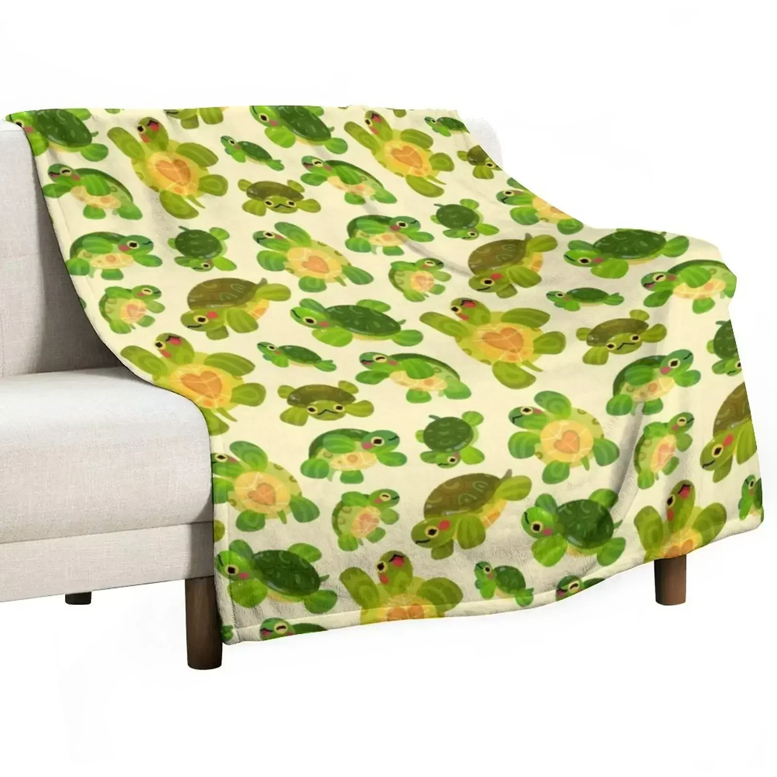 Red-eared slider Throw Blanket halloween Giant Sofa Beach Kid'S Camping Softest Blankets