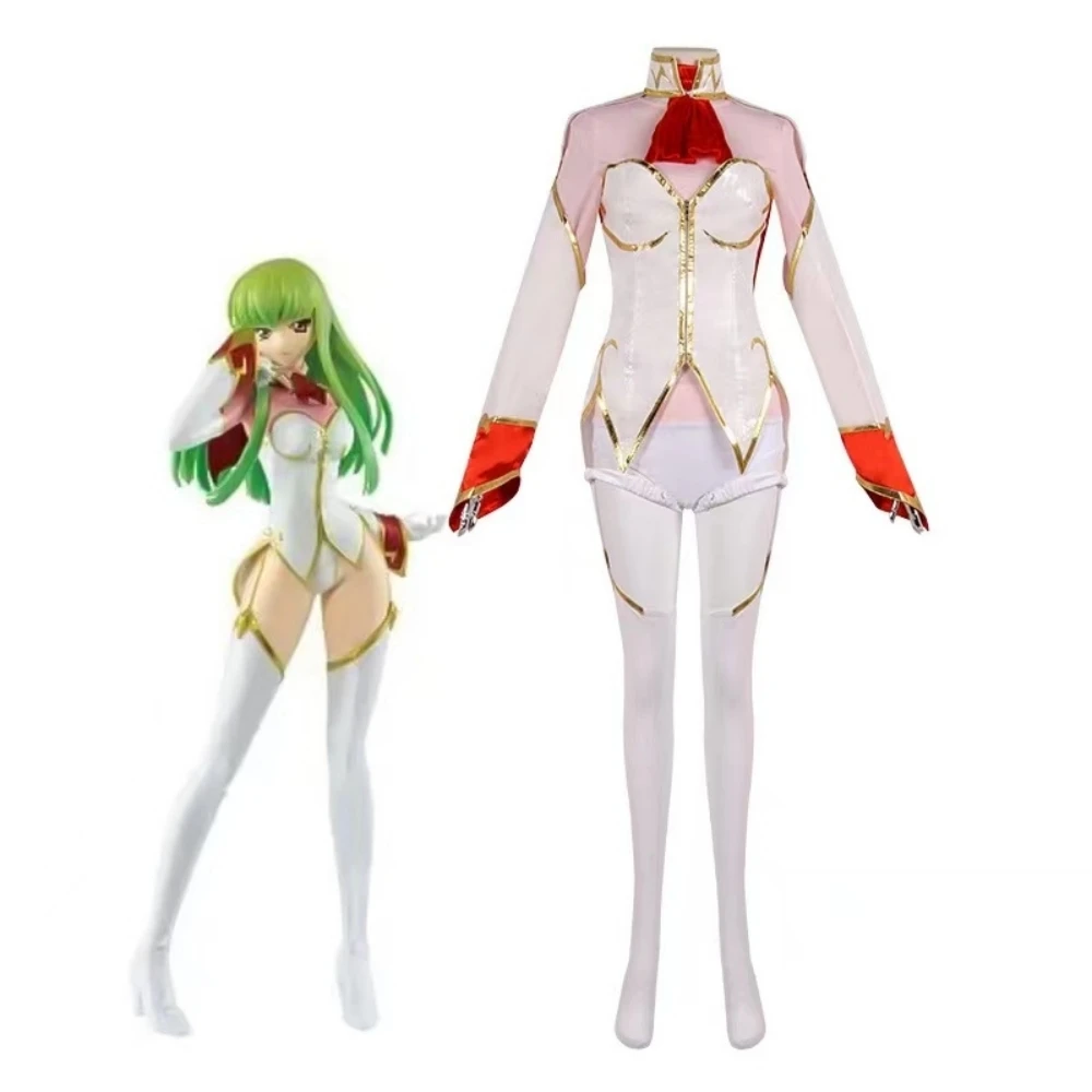 

Unisex Anime Cos Code Geass C.C. Cosplay Costumes Outfit Halloween Christmas Uniform Custom Size