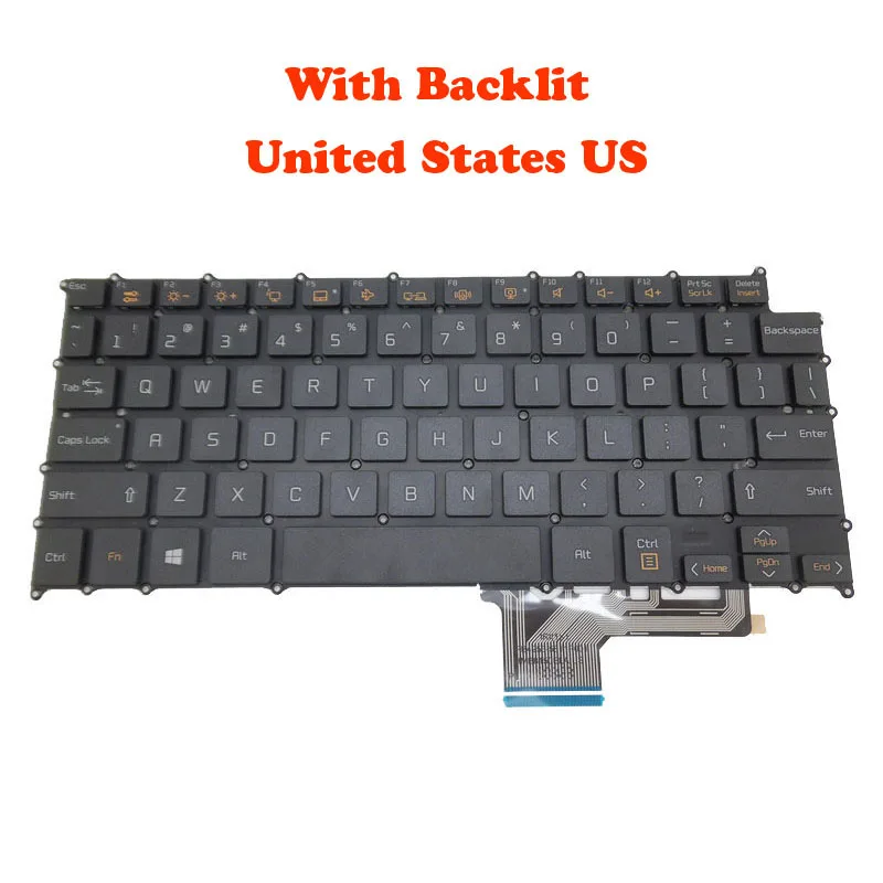 Black White Laptop Backlit US SP BR KR AR Keyboard For LG 13Z970 13Z970-ER33J 13Z970-G 13Z970-MRS1J 13Z970-UAAW5U1 English New