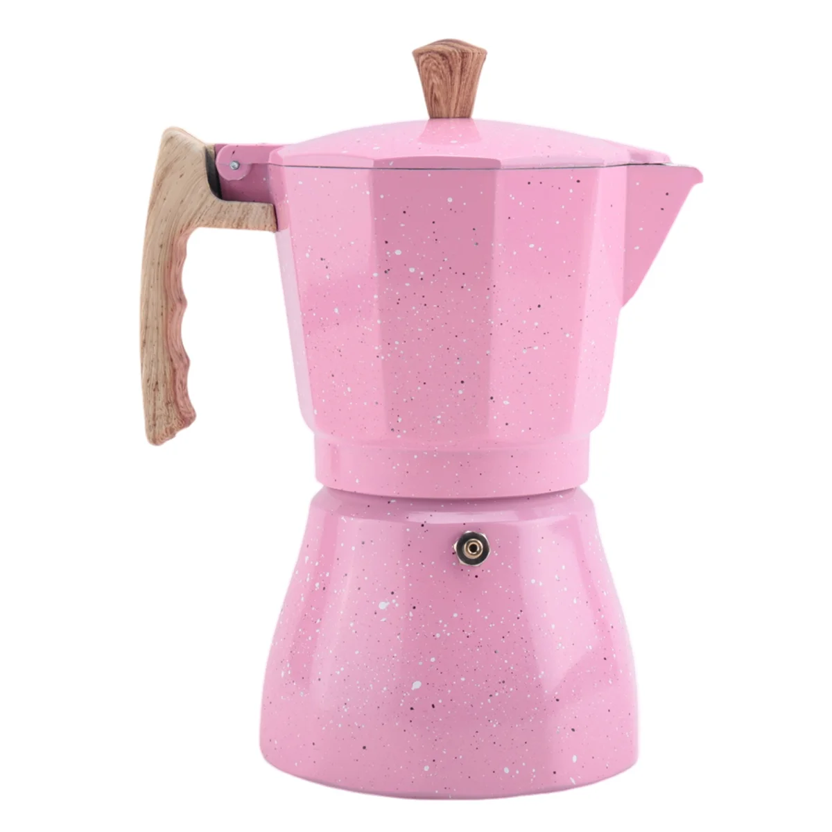 Latte Mocha Coffee Maker Italian Moka Espresso Cafeteira Percolator Pot Stovetop Coffee Maker 300Ml Pink