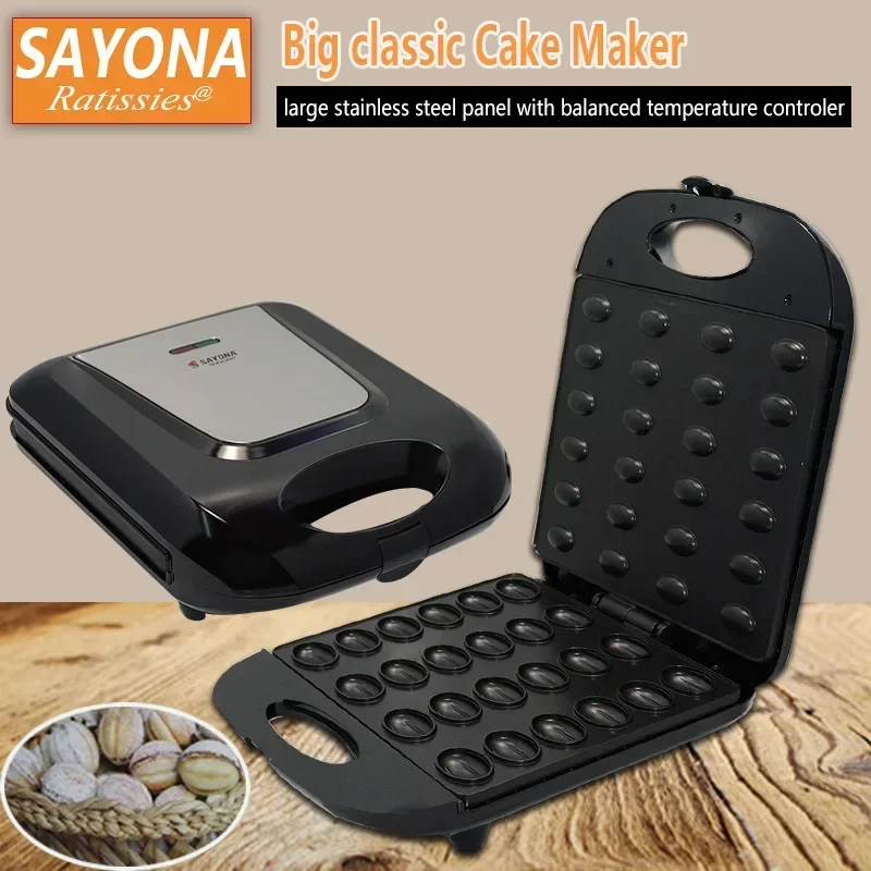 Large household nut machine nut machine frying pan machine cake machine sandwich machine baking machine donuts machine maker